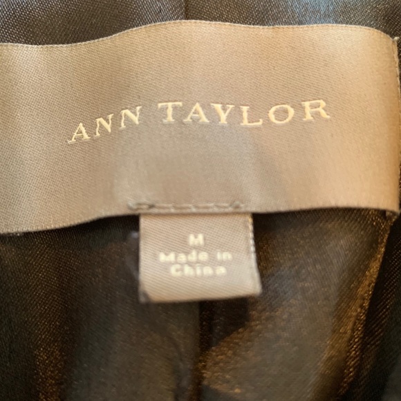 EUC Ann Taylor Black Leather Blazer Sz Medium - Picture 5 of 10